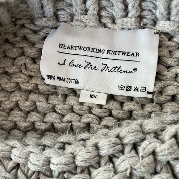 mr mittens boatneck jumper grey - Picture 6 of 8